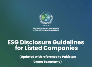 SECP issues revised ESG disclosure guidelines aligned with Pakistan green taxonomy